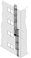 ZARGES Z600. Многосекционные настенные лестницы. 